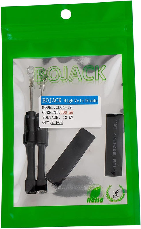 BOJACK CL04-12 Microwave Diodes 0.5A 12KV, Compatible for WB27X10597 W10492276, High Voltage Diode (Pack of 2)