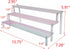 3 Makeup(15.75" 7.28" 5.91") MY MIRONEY Tier Acrylic Riser Display Shelf Iridescent Display Stand Figurines Decoration
