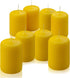 Citronella Pillar Candle - Set of 8 Candles, 3 inch Tall, 2 inch Thick, 18 Hour Burn Time for Indoor/Outdoor Use