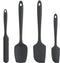 U-Taste Silicone Spatula Set, Heat Resistant to 600 Degrees Fahrenheit (Black)