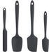 U-Taste Silicone Spatula Set, Heat Resistant to 600 Degrees Fahrenheit (Black)