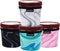 4 Pack Pint Size Ice Cream Sleeves, Cozy Neoprene Cover with Spoon Holder (Marble)