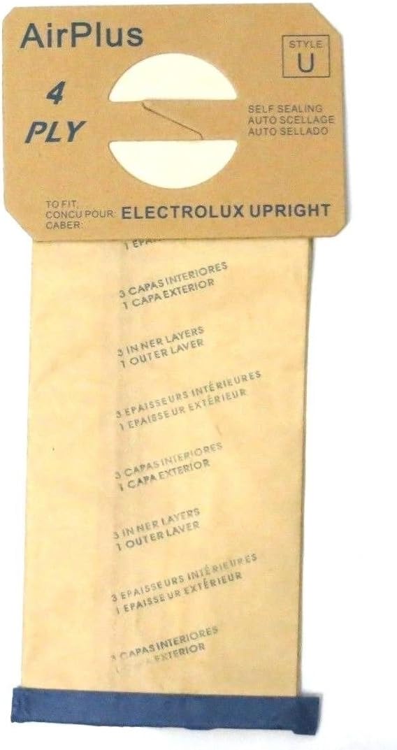 EnviroCare Replacement Micro Filtration Vacuum Cleaner Dust Bags for Electrolux Upright Style U, 12 Pack