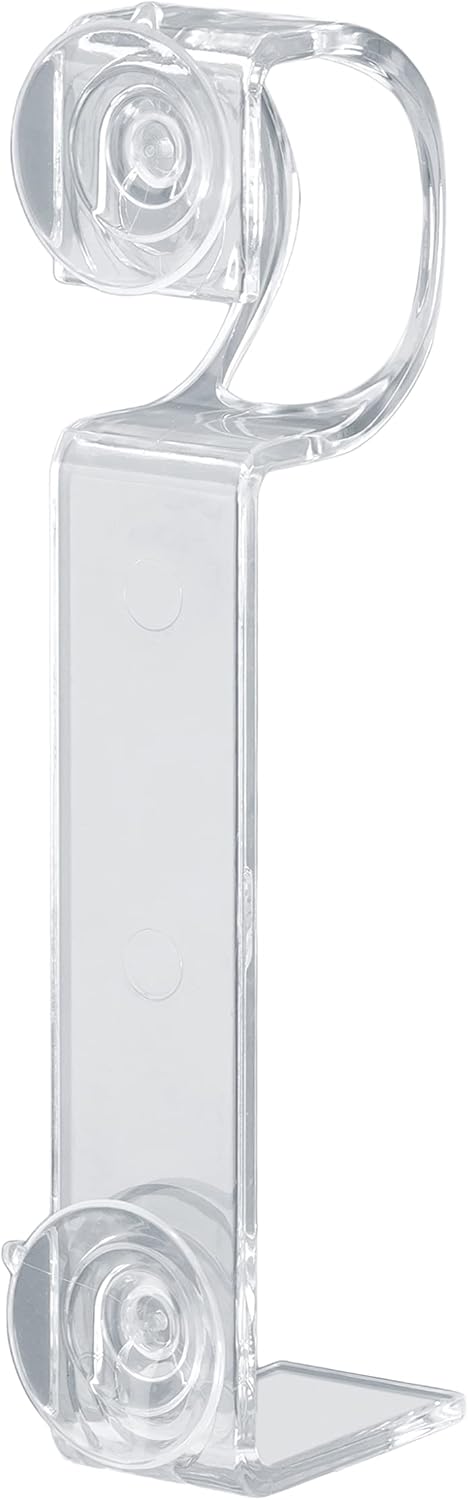 CA120-4 Window Candle Holders: Pack of 4 with 2 Suction Cups and Plastic L-Shaped Safety Bracket for Candles