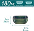 vancasso Stern 6 Oz Dipping Bowls, 3.7 Inches Ceramic Soy Sauce Dish, Square Side Dishes, Small Appetizer Plates Set of 4, Green by vancasso