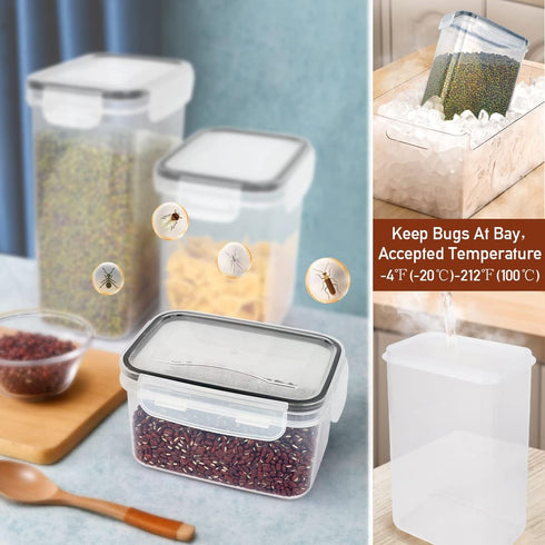 64 Free,6 Pack JUJOJB PCS Airtight Food Storage Containers With Lids BPA With Pouring Spout Cereal Containers Storage