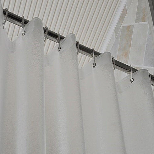 AooHome 72 Wx66 L inch Frosted Eva Shower Curtain Liner with Magnets, Water Repellent, Semi Transparent