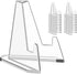 Card Display Stand, 20 Pack Small Acrylic Easel Stands for Challenge Coin, Graded Card, Sports Card, Baseball Card (2.2