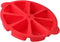 Scone Pan Silicone Triangle Cake Mold, Nonstick Cornbread Pan, 8 Cavity for Brownies, Muffins, Cupcakes (Red)
