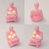 Sewinde Bookshelf Decor Thinker Statue, Battery Powered Night Light, Modern Abstract Reading Figurines Home Decoration