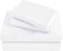 400 Count Set, 1 1 2 Superior Egyptian Cotton Thread Bed Sheet Elastic Deep Pocket Fitted Sheet, Flat Sheet