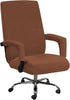 H.VERSAILTEX Stretchable Home Office Chair Covers for Mid-High Back Universal Executive Boss Chair, Caramel - Large