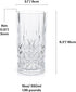 BELLAFORTE Shatterproof Tritan Plastic Tall Tumbler, Set of 4, 18oz Unbreakable Drinking Glasses for Parties, Clear