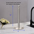 Sturdy Paper Towel Holder Stand, Brushed Nickel Countertop Roll Holder for Kitchen, Durable and Stylish