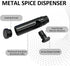ROBOHOOK 3 Pack Metal Spice Dispenser, Portable Mini Leakproof Food Shaker, Waterproof outdoor Pepper Camping Spice