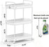 3 2 SOLEJAZZ Tier Rolling Storage Cart with Wheels Slim Craft Nail Makeup Snack Art Baby Utility Cart Organizer on
