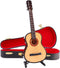 Dselvgvu Wooden Miniature Guitar with Stand and Case Mini Musical Instrument Guitar Replica
