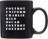 Rogue River Tactical Funny Novelty Coffee Mug, Military Alphabet Foxtrot OFF Black Cup, Great Gift Idea for Military