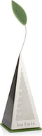 Tea Forte Icon Stainless Steel Loose Leaf Tea Infuser - Extra Fine Strainer with Silicone Leaf
