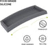 Bathroom Trays for Counter, Silicone Vanity Trays for Bathroom, Rectangle Sponge Holder for Kitchen Sink - Grey