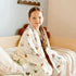 6 55" 69" GRSSDER Cotton Muslin Quilt Blanket - Silky Soft and Breathable Kids' Throw Blanket, Oversized Muslin