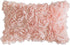 MIULEE 3D Decorative Chiffon Rose Flower Throw Pillow Cover, Solid Pillowcase for Girl Women Wedding Sofa Bedroom Car