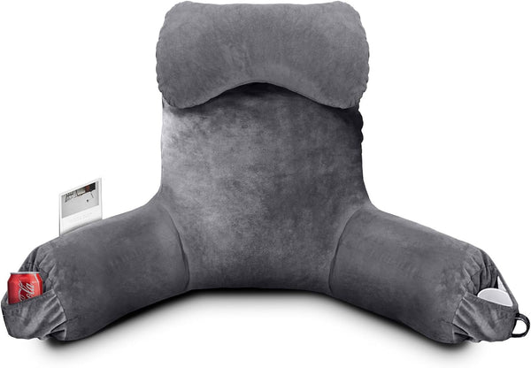 Reading Pillow for Sitting in Bed Adult, Bed Pillow with Shredded Memory