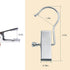 Coideal Boot Hanger Clips Hooks - 8 Pack Portable Stainless Steel Laundry Hook for Travel, Closet, Towel (Silver)