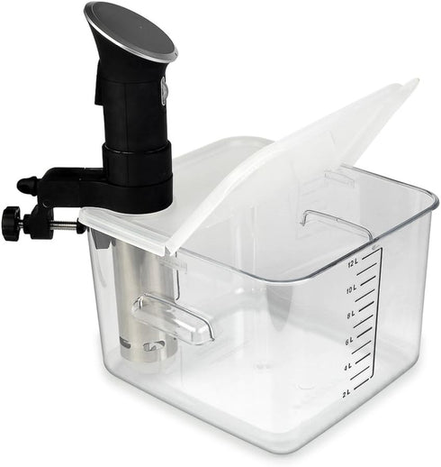 EVERIE Collapsible Hinged Lid for Anova Nano 750w, 800w, 900w, 1000w and Rubbermaid Container 12, 18, 22 Quart