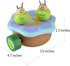 No.3 Wooden Music Box Mechanism - Rock n Roll Dancing Bug on Flower Playing Minuet for Kids (Caterpillar)
