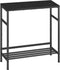 Homeiju Entryway Table 31.5" Width, 2-Tier Console Table with Adjustable Shelves, Industrial