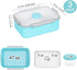shopwithgreen 3 Pack Salad Food Storage Container, 47-oz Bento Box with 3-Compartment for Sandwich, Fruit, Lunch,