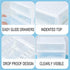 BYCY Plastic Stackable Storage 4 Drawers, White Makeup Organizer with Wide Clear Drawers, Tabletop Drawer Organizer for