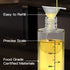 NORBASE 2 Pack Oil Sprayer for Cooking, Upgraded Olive Oil Spray Bottle Mister Refillable with Scale Air Fryer