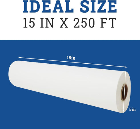 Reli. Parchment Paper Roll (15" x 250 ft) w/Dispenser Box, White | Parchment Paper for Baking & Air Fryer | Food Grade Baking Paper Liners |Non-Stick, Cooking Paper Liner for Grilling & Steaming by Reli.