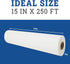 Reli. Parchment Paper Roll (15" x 250 ft) w/Dispenser Box, White | Parchment Paper for Baking & Air Fryer | Food Grade Baking Paper Liners |Non-Stick, Cooking Paper Liner for Grilling & Steaming by Reli.