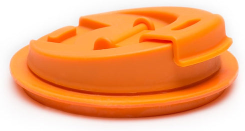 Jarware Drink Orange Lid for Regular-Mouth Mason Jars