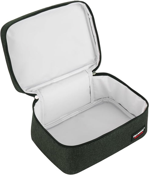 Small Lunch Bag Mini Insulated Lunch Box - Portable for Adults, Men, Women Work with Handle (Black)