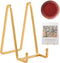 Plate Holder Easel Display Stand - 6 inch Metal Stands for Pictures, Photo Frames, Books, Decorative Plates