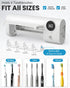 GEVOODIX 4-Slots UV Toothbrush Sanitizer and Holder, Smart Toothbrush Holder with Holders, Tooth Brush Cleaner Wall