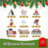 Snowman Family of 5 Personalized Christmas Tree Ornament, 2025 Custom Family Keepsake Gifts