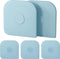 Pan Scraper, 5 Pcs Non Scratch Pot Scraper Plastic, Sturdy Kitchen Tool for Cast Iron, Pot and Pan Cleaning - Aqua