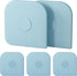 Pan Scraper, 5 Pcs Non Scratch Pot Scraper Plastic, Sturdy Kitchen Tool for Cast Iron, Pot and Pan Cleaning - Aqua