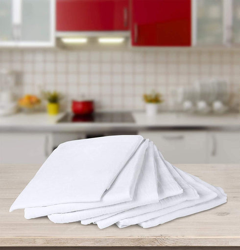 24"x24" (12 Pack) 100% Simpli-Magic Flour Sack Kitchen Towels Cotton, Lint-Free, High Absorbent Tea Towels Perfect