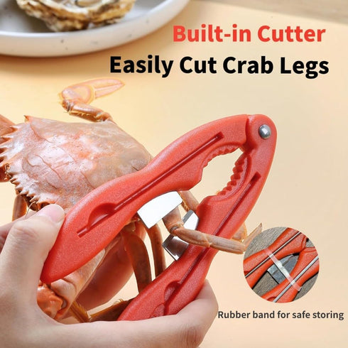2PCS Set Crab Crackers and Tools Multifunctional Crab Leg Crackers Efficient Lobster Crackers Sturdy Seafood Crackers