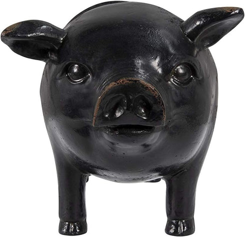 Antiqued Bronze Pig Paper Towel Holder - Fun Kitchen Decor