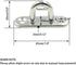 10Pcs M5 Eye Plate - Marine Oval Buckle Fixed Plate, 304 Stainless Steel, 1.8 Inch Length for Rope Pull