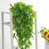 2pcs Artificial Monstera Hanging Plant, Fake Turtle Greenery Vine for Holiday Tropical Party Decorations