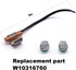 Replacement parts W10316760 Refrigerator Thermistor Sensor with Clip Compatible with Whirlpool KitchenAid Refrigerator(Pack of 2)