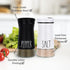 Farmhouse Salt and Pepper Shakers with Adjustable Pour Holes, Refillable Salt Shaker by Aelga, Ideal for Himalayan